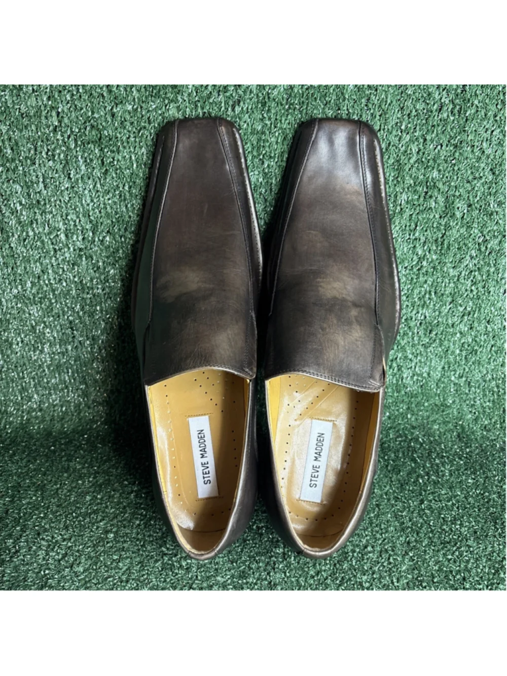 NEW Vintage Steve Madden 'Torell' Western Square Toe Loafer‎ Mens Size 12 Y2K